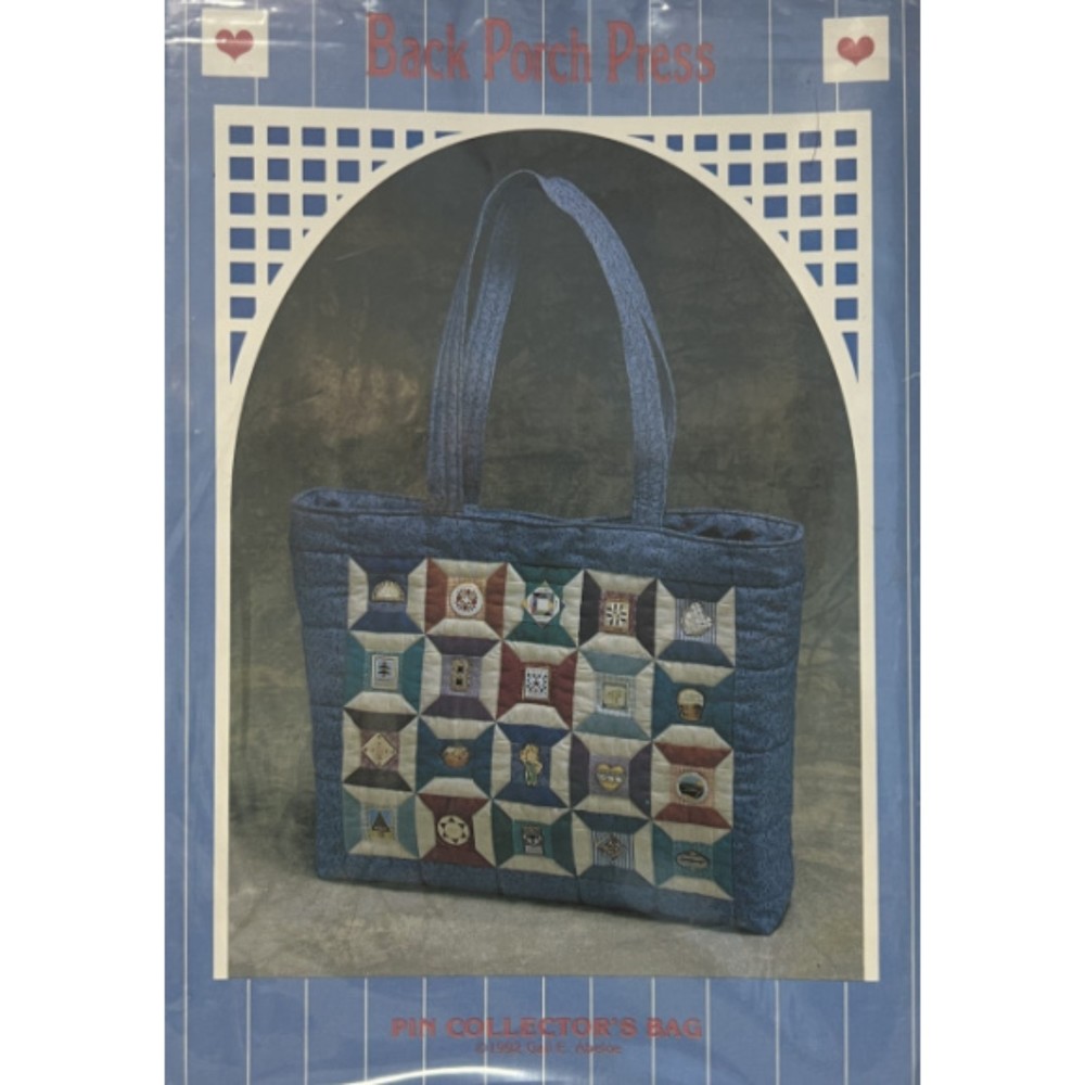Vintage ©1992 - Back Porch Press - Pin Collectors Bag